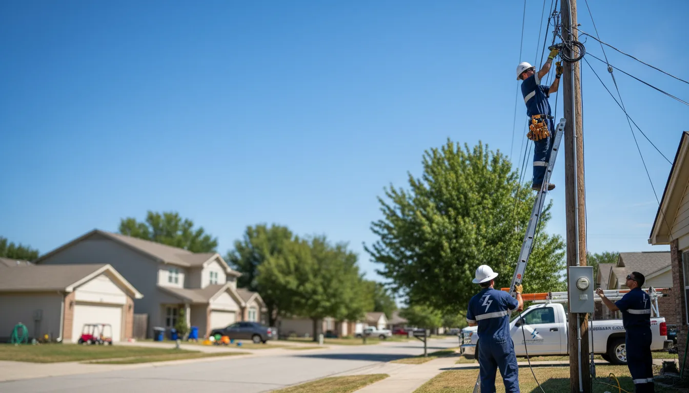 Residential electrician providing installation services in Mount Union, IA